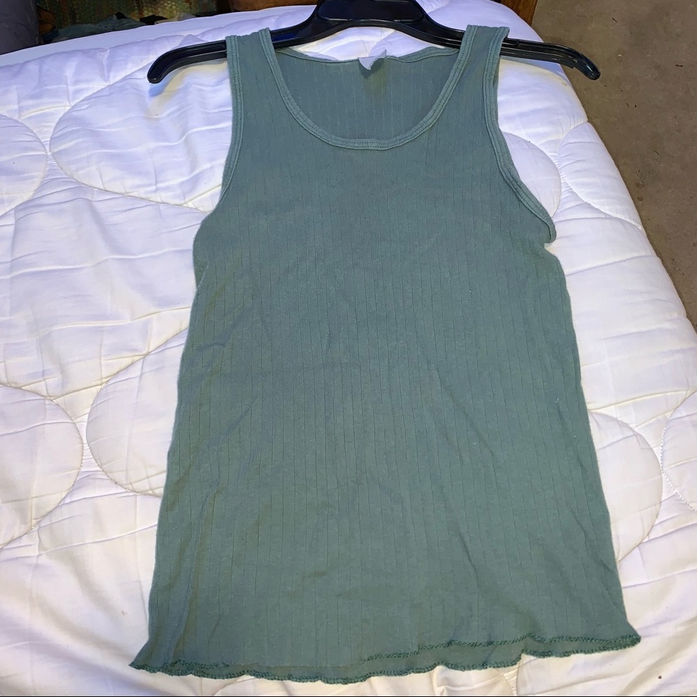 Forest green tank top